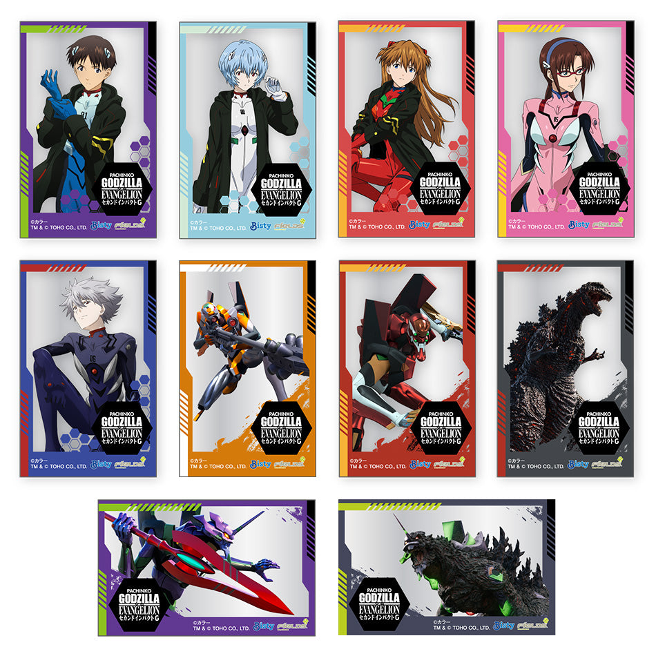 ゴジラVSエヴァンゲリオン　非売品アクリルスタンド　QUOカード(使用済み) ぱちんこ ゴジラVSエヴァンゲリオン セカンドインパクトG